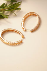 Celeste Pavé Hoops