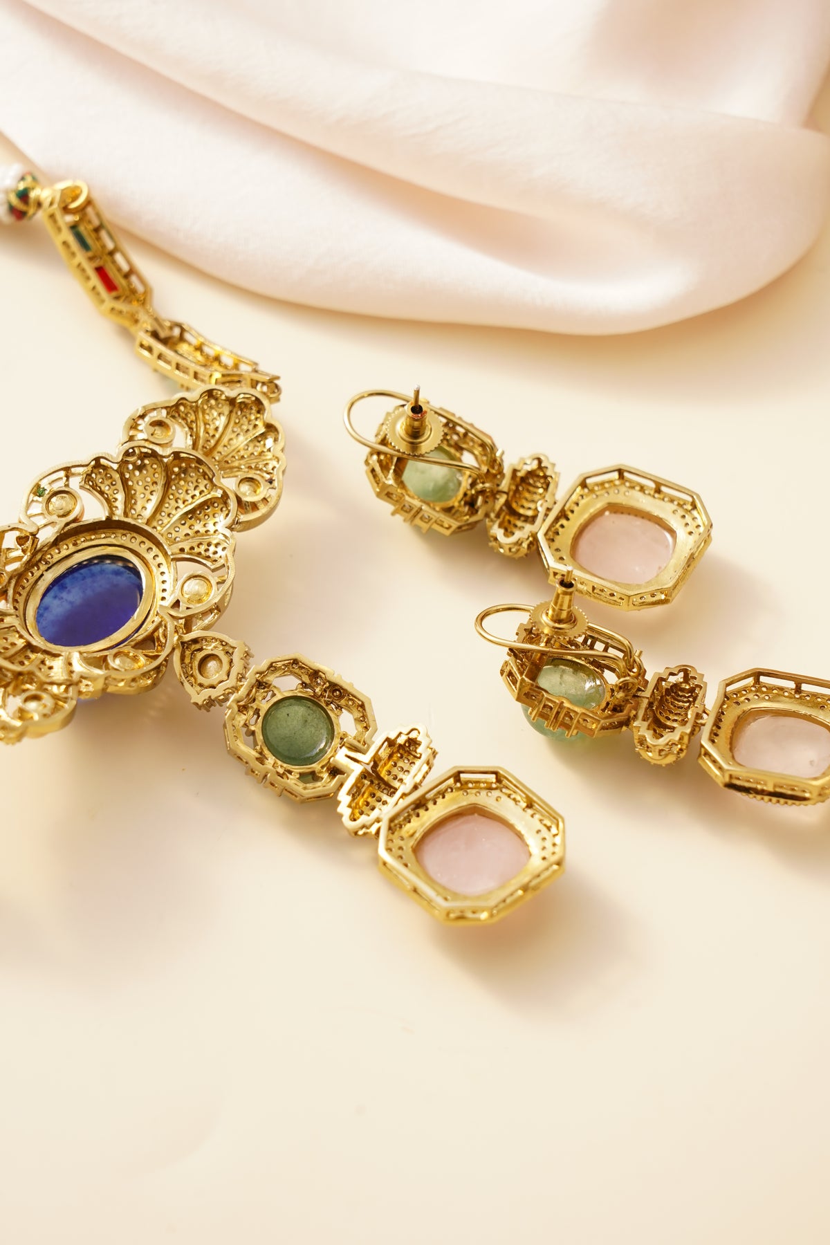 Nayra Blue Gemstone Statement Set
