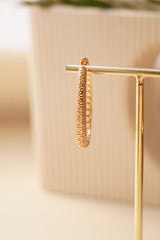 Celeste Pavé Hoops