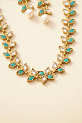 Teal Leaf Set