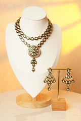 Emerald Kundan Set
