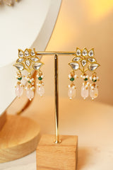 Pearl & Green Stone Statement Set